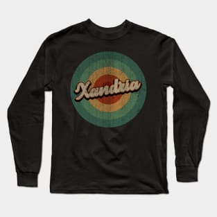 Circle Retro Vintage Xandria Long Sleeve T-Shirt